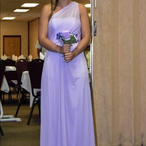 Lavender One Shoulder Dress